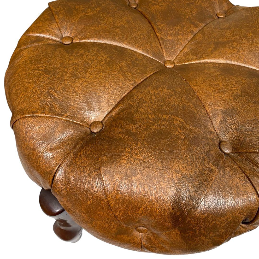 【美品】マルニ木工 ベルサイユ オットマン ブラウン②