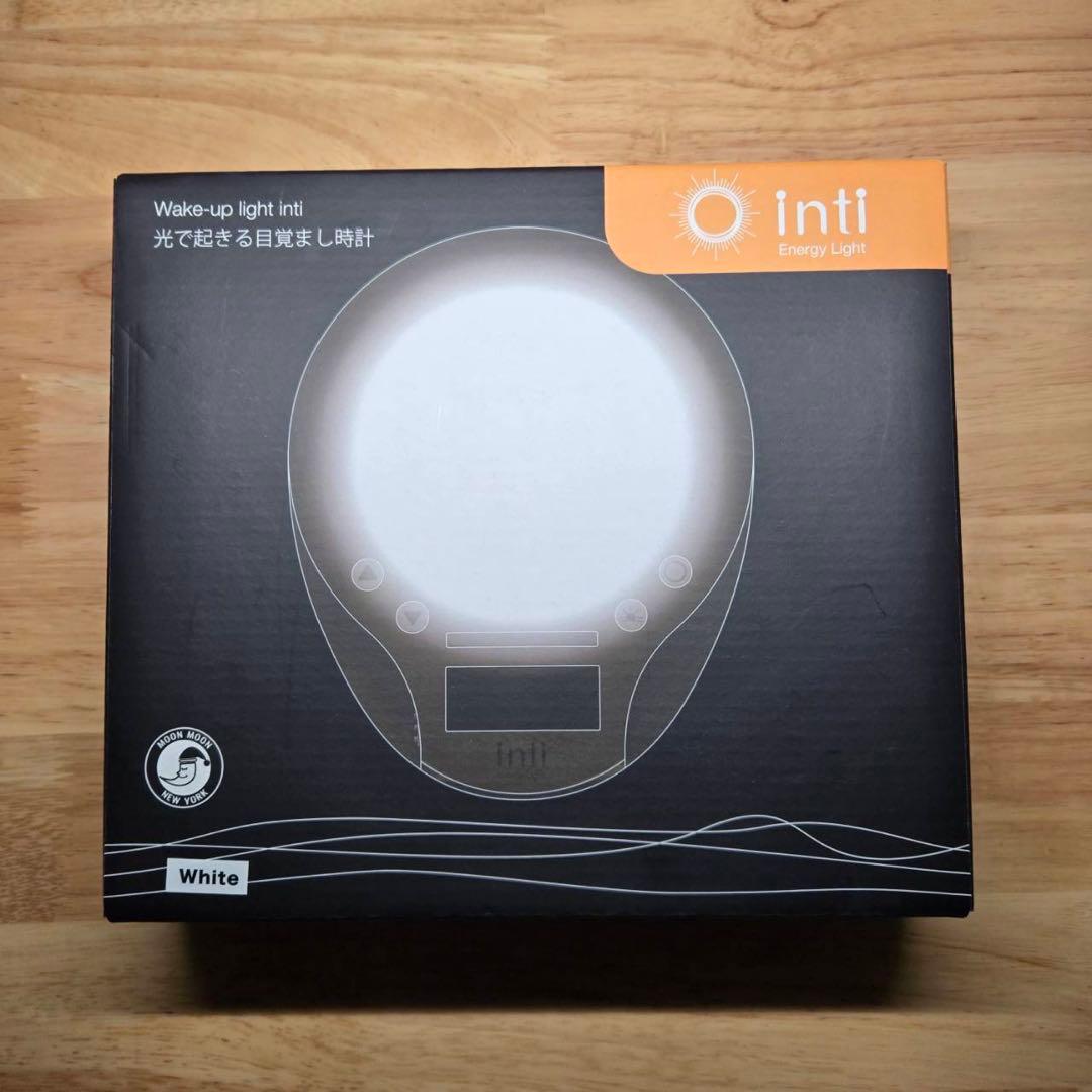 【美品】inti4s 光で起きる目覚まし時計 inti Energy Light