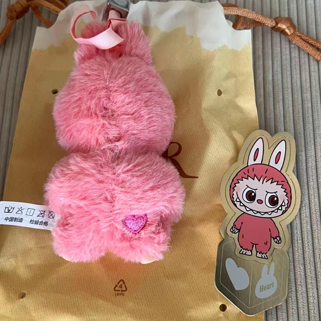 PIN FOR LOVE ピンク ぬいぐるみキーホルダー