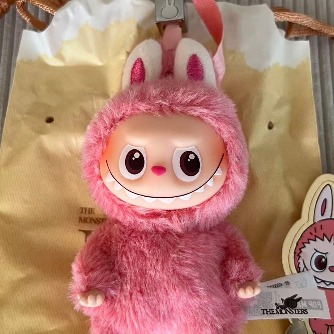 PIN FOR LOVE ピンク ぬいぐるみキーホルダー