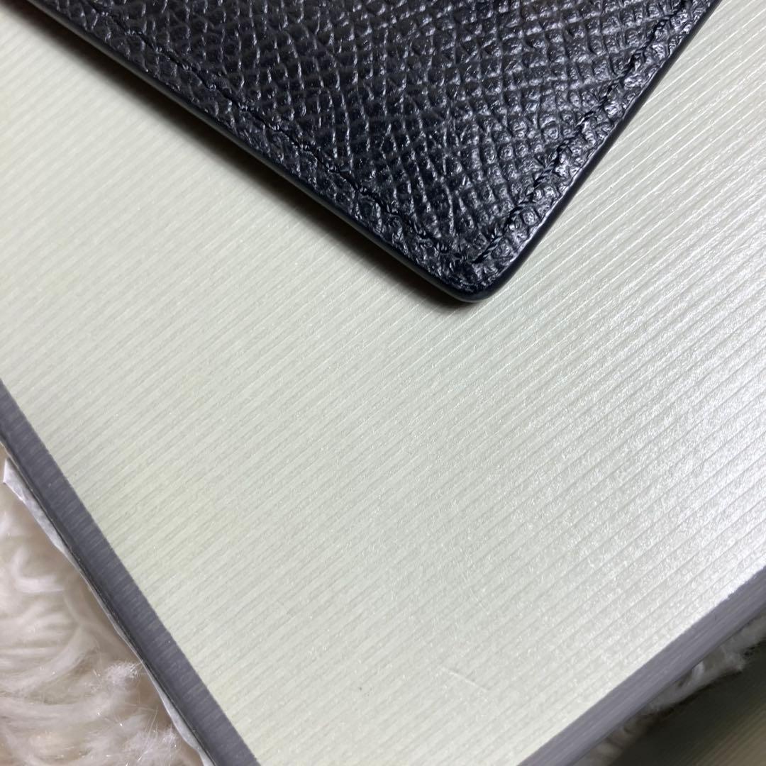 【美品】トムフォード カードケース レザーブラック ゴールドメタル 箱付き