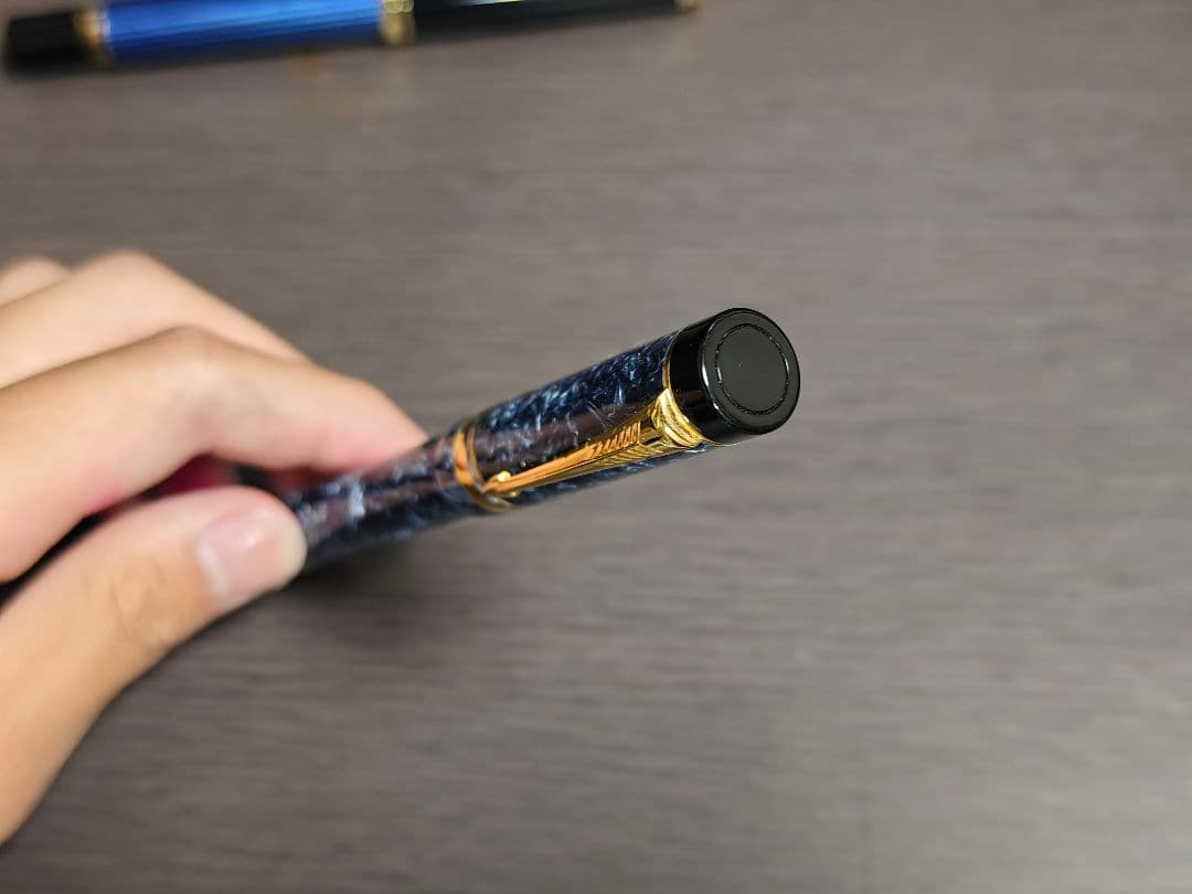 Parker Duofold 750 18Kインク付き万年筆