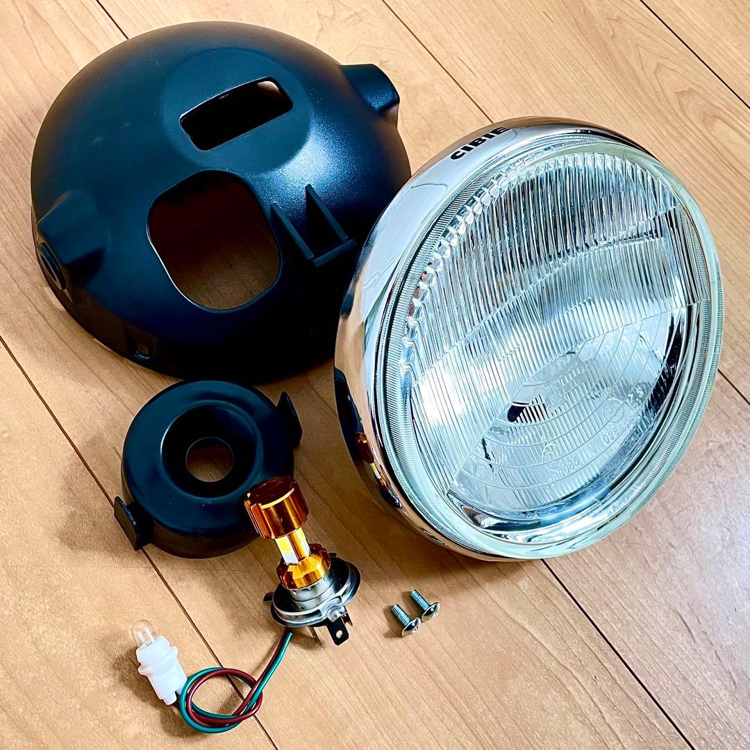 当時物 シビエ 凹み ヘッドライト CIBIE 極美品 マーシャル