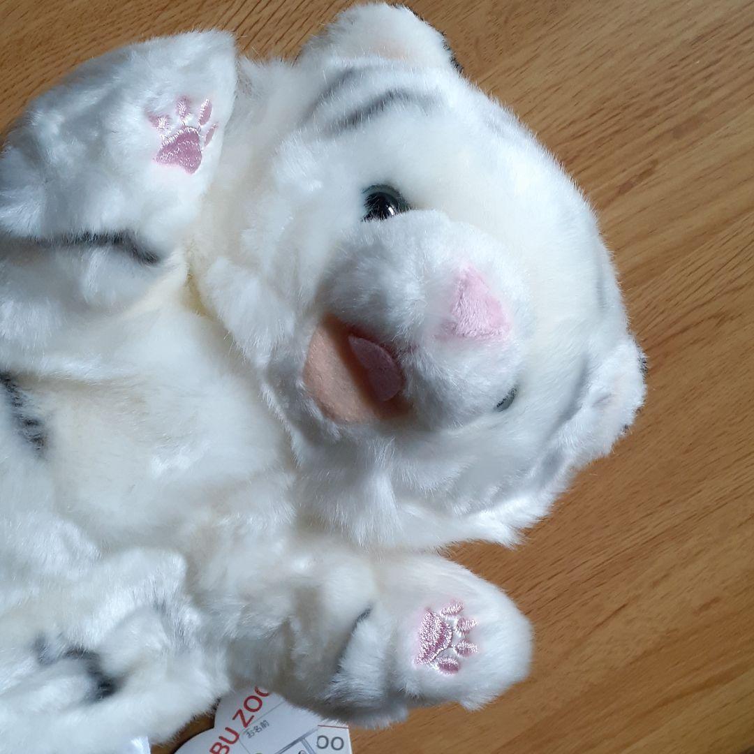 ホワイトタイガー パペット　ぬいぐるみ