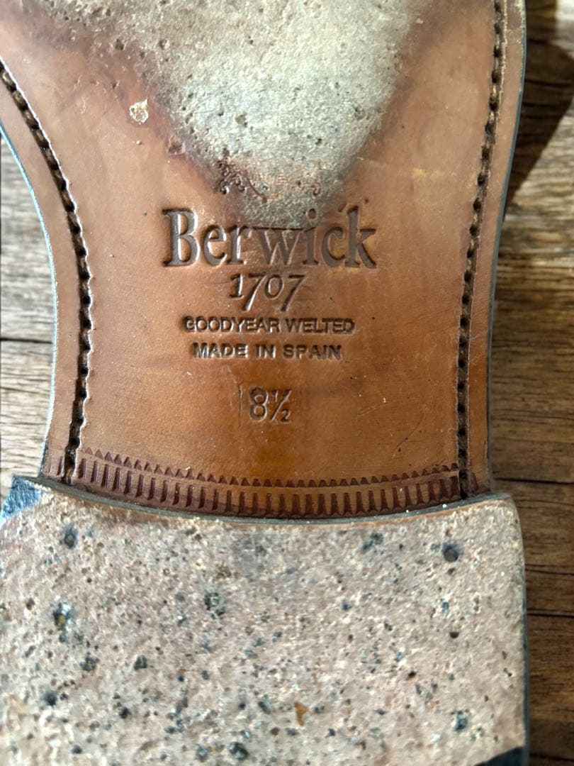 【美品】Berwick ドレスシューズ 靴木型付き