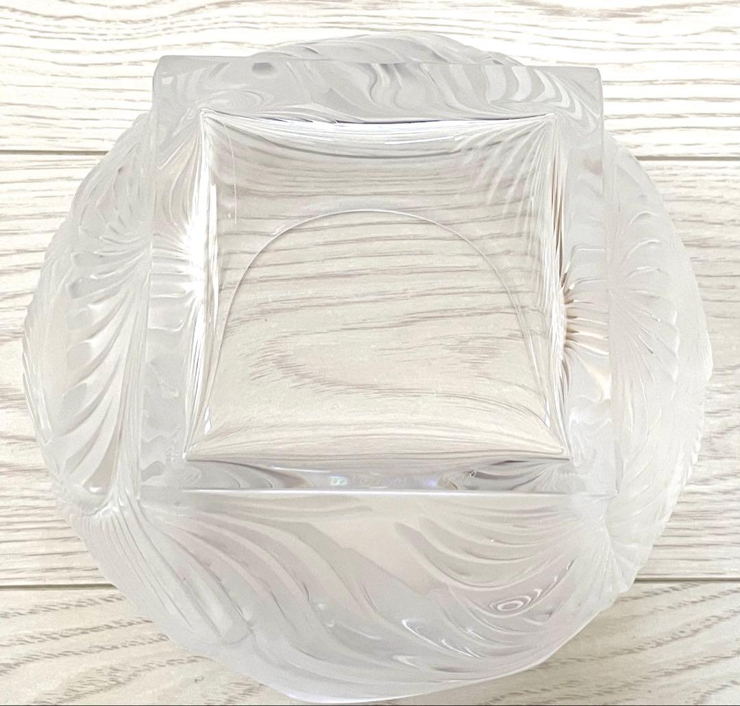 LAUQUE ラリック 水指 茶道具 ガラ工芸　ガラス　花瓶　置物　中古品