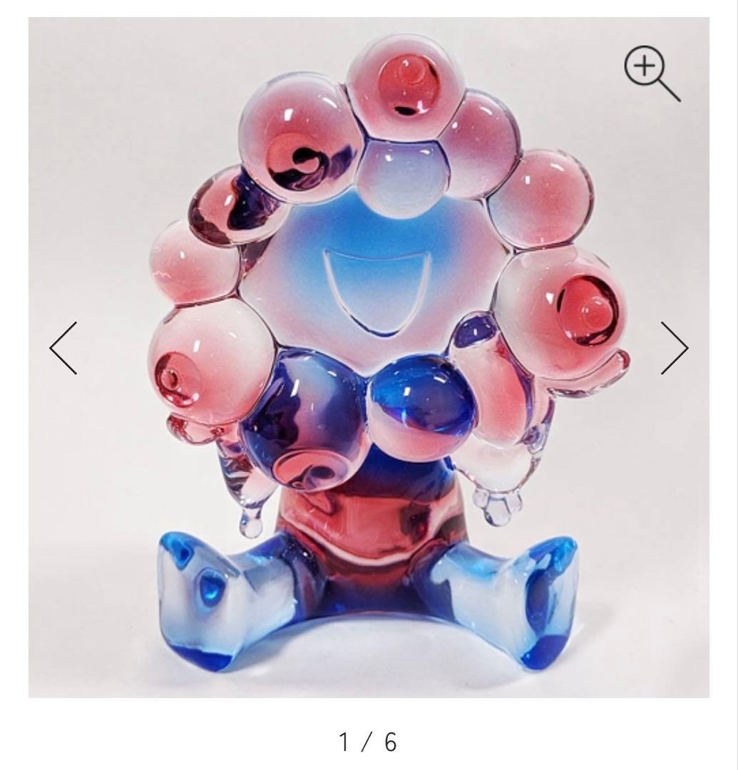 ミャクミャク　クリアフィギュア(レッド×ブルー)バイオマスプラスチック製