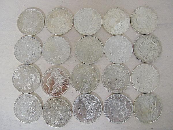 ★3枚の価格★ アメリカ モルガンダラー 銀貨 1921年 本物　1ドル
