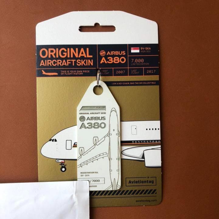 SQ Singapore Airlines A380 バゲージタグ