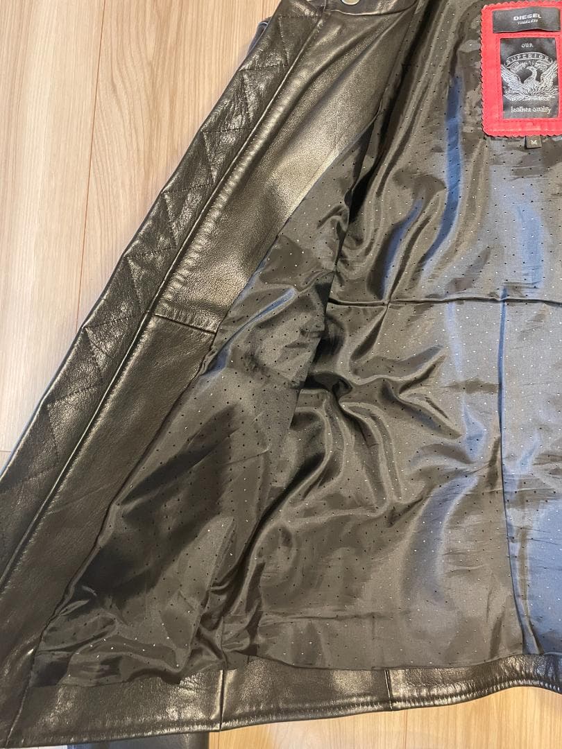 DIESEL TIMELESS ディーゼル　シングルレザーライダースジャケット