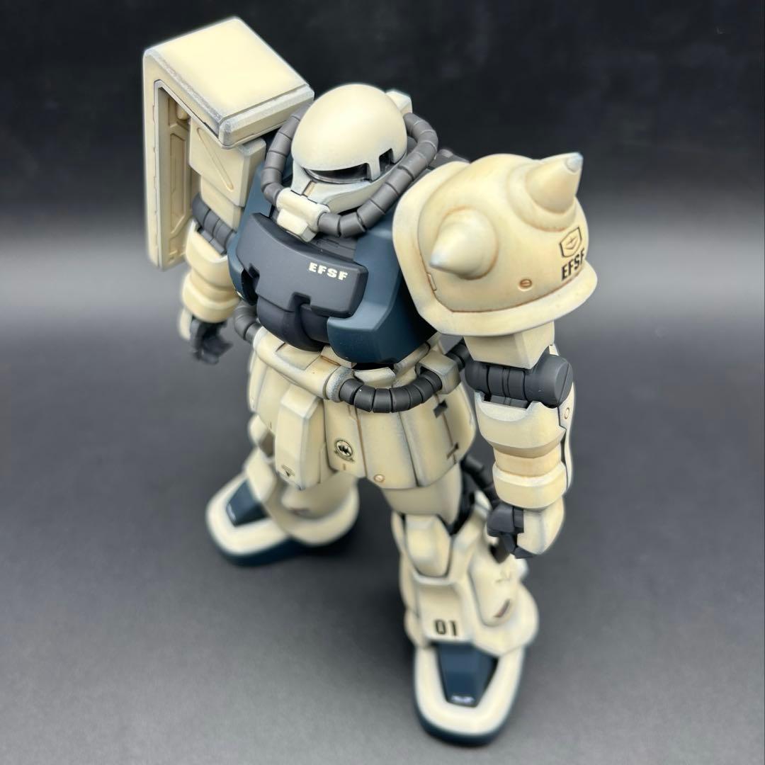 ガンプラ塗装済完成品 MGザクIIF2型（連邦軍仕様）