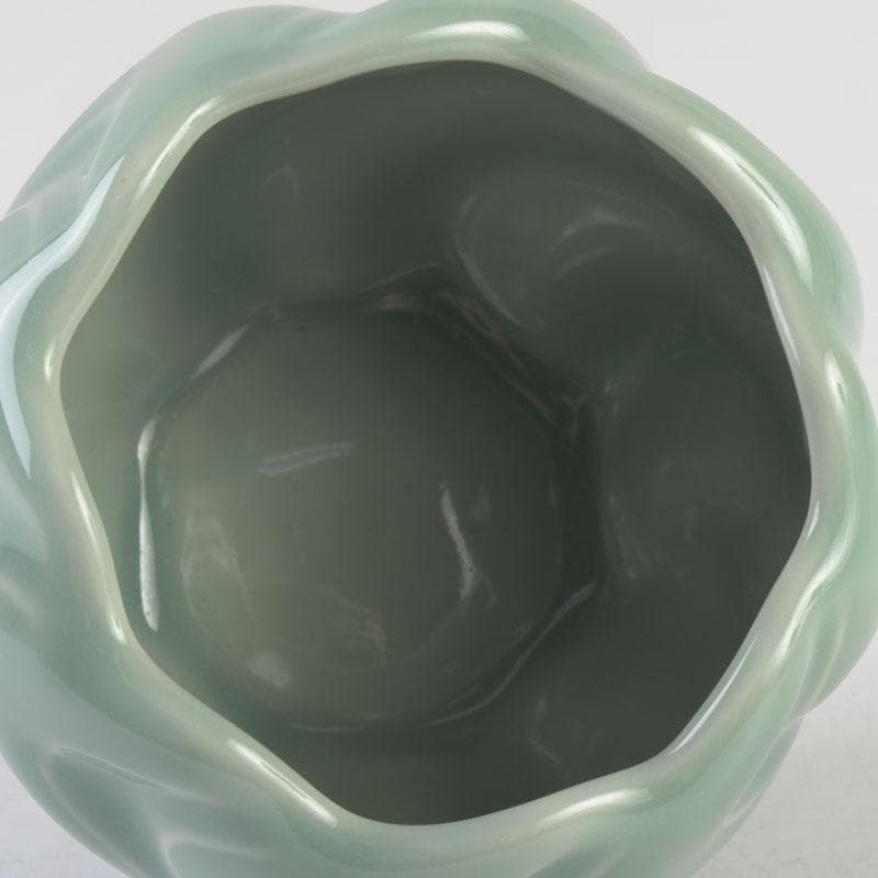 和食器　茶懐石　京焼　加藤渓山作　砧青磁　捻小附　五客　共箱　V　9314