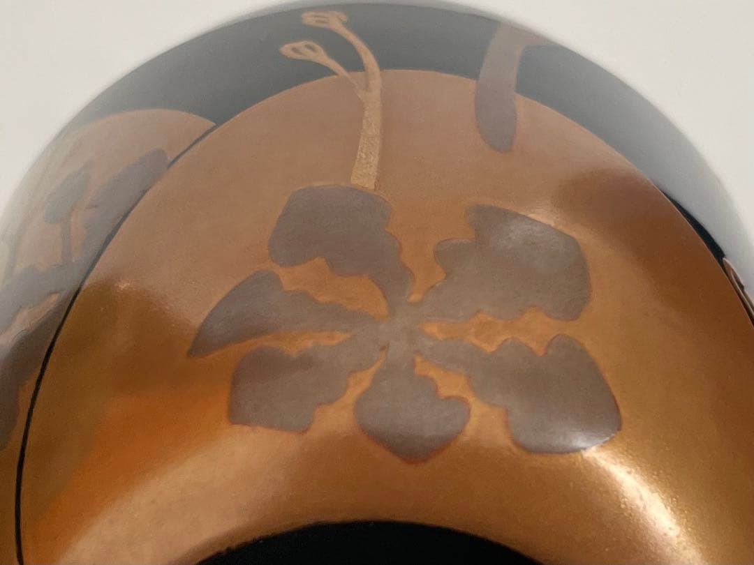 塗師　漆芸家　目白宗芳　棗　蕨　蕨蒔絵　棗　茶入　共箱