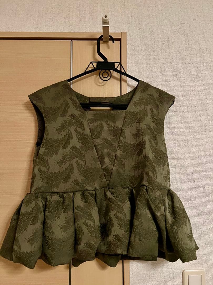 ANDRESD ペプラムセットアップドレス niana