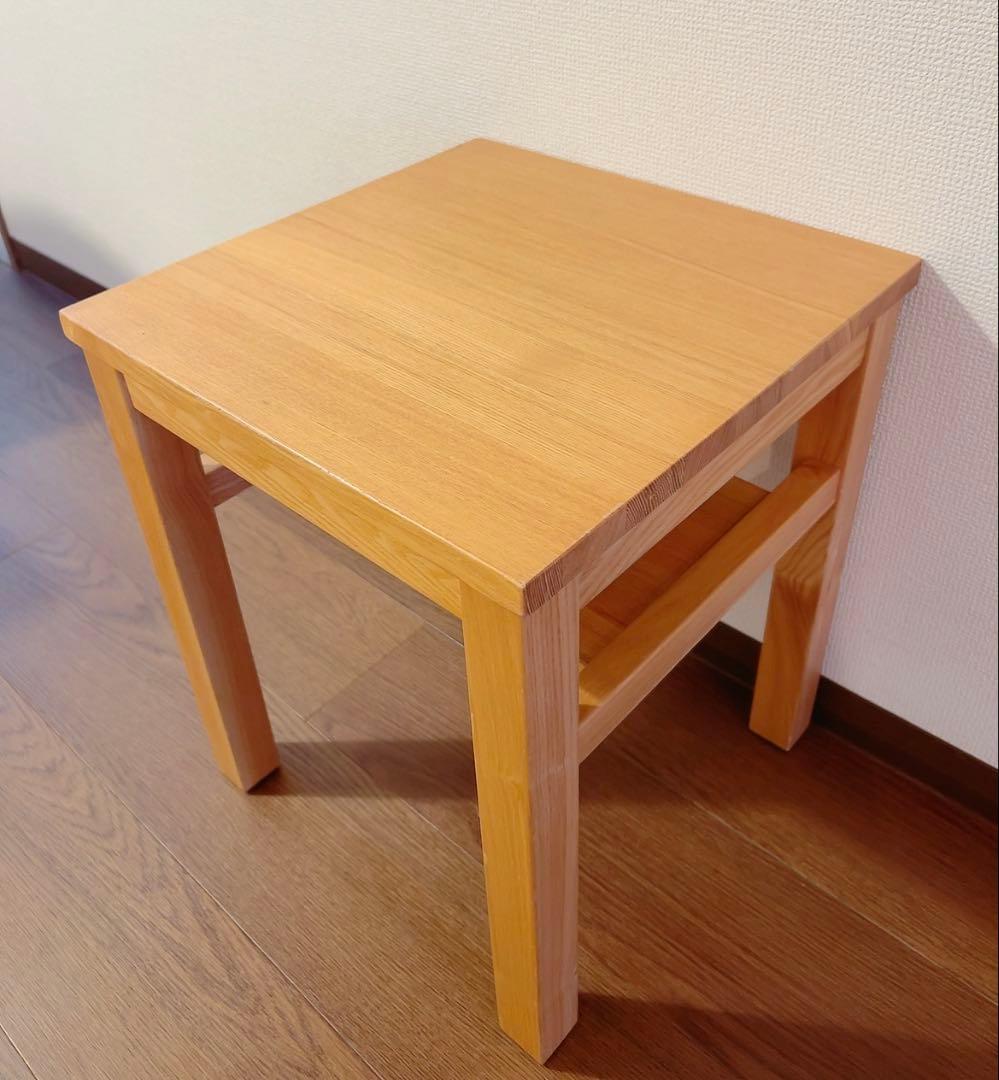 無印良品 木製サイドテーブルベンチ　廃盤品