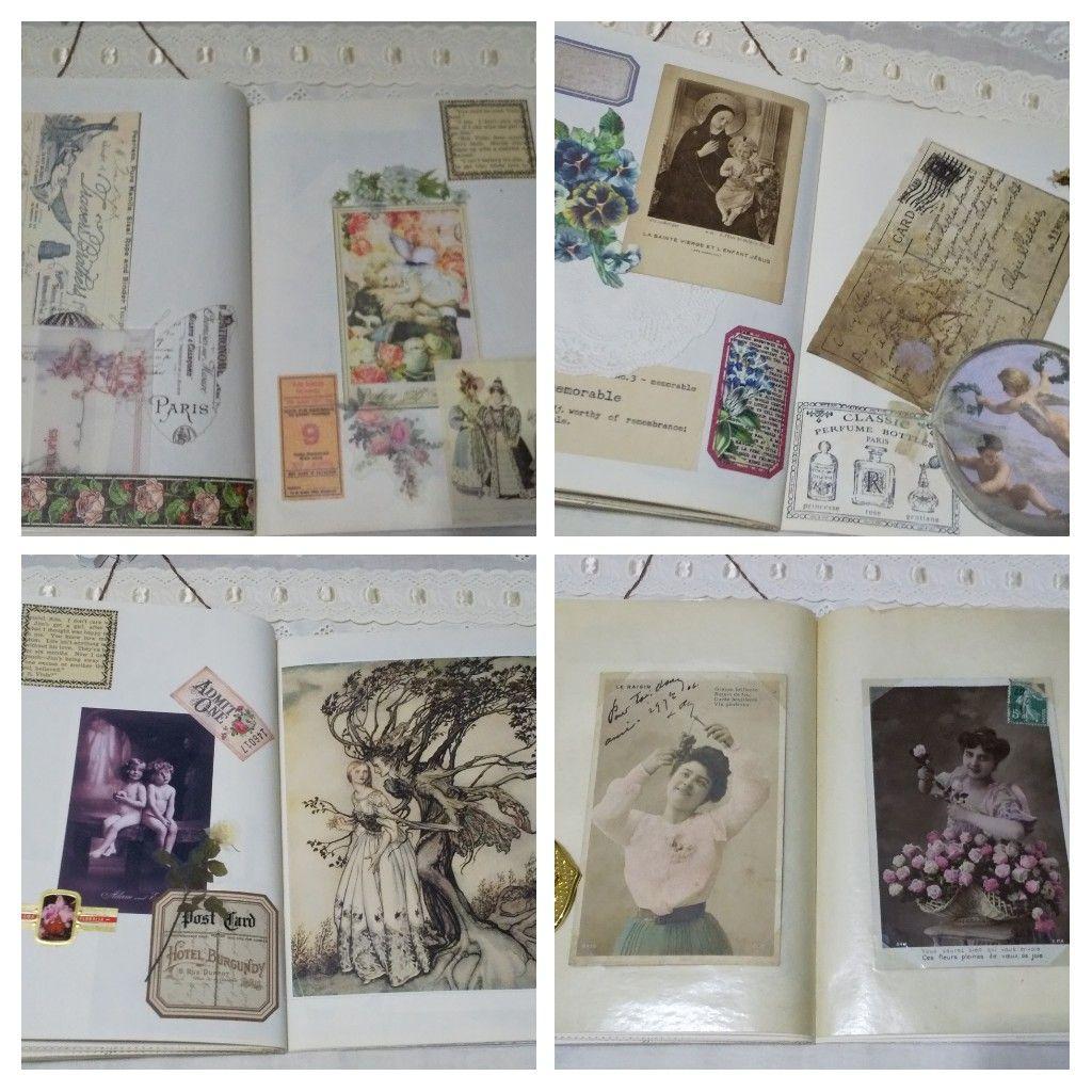 ジャンクジャーナル　シャビー　ビクトリアン　アンティーク　フラワー　天使