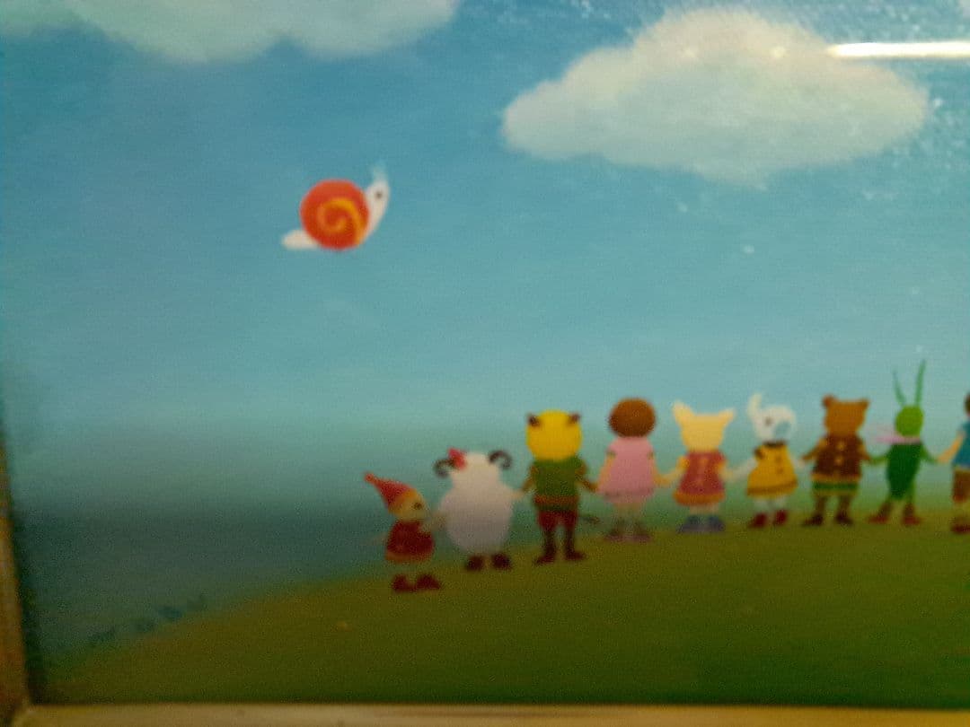 ノブサチ　お空をみあげて　絵画