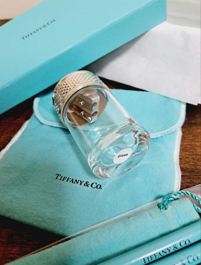 ティファニー ダイヤモンドポイント SV925 鉛筆削り 鉛筆3本セット レア