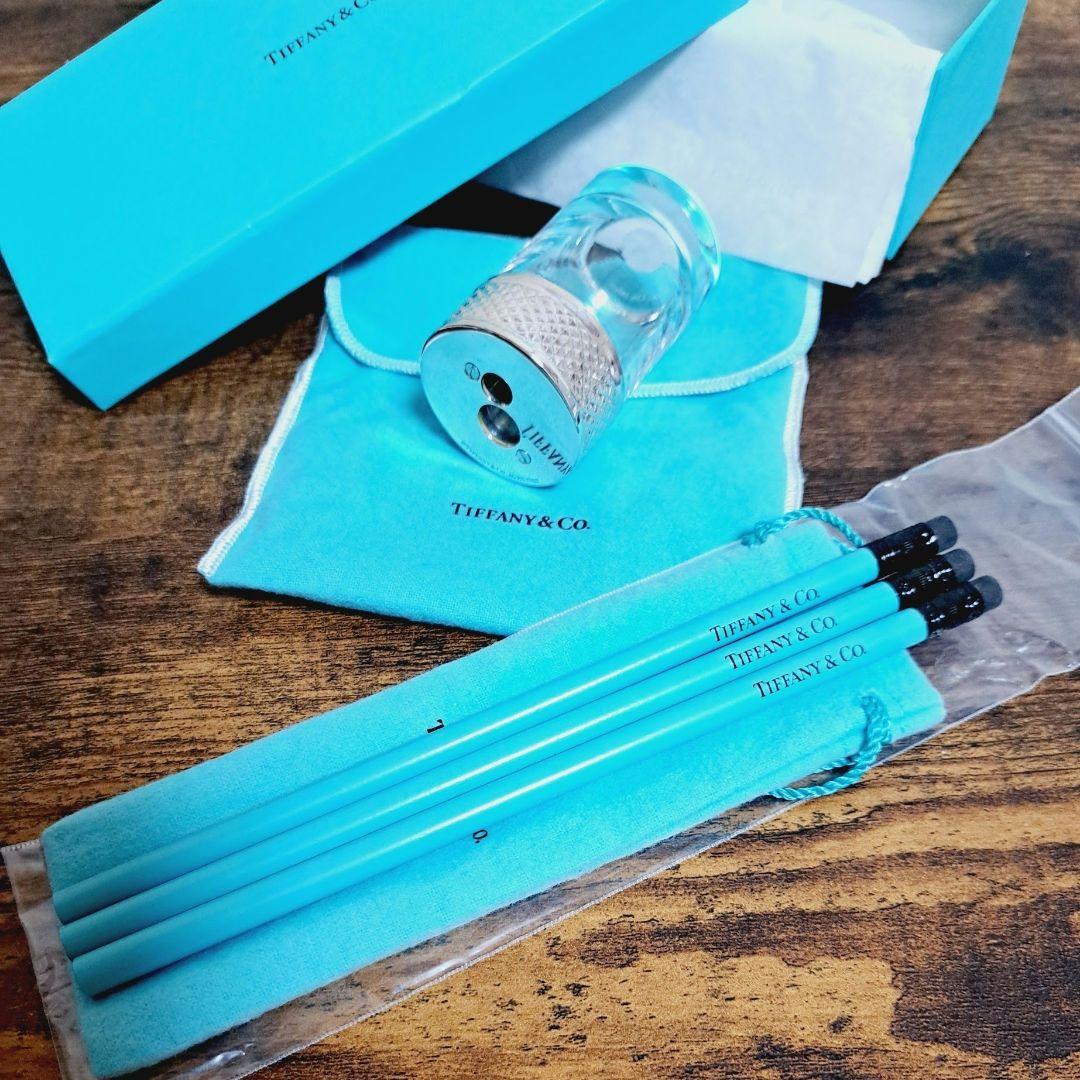ティファニー ダイヤモンドポイント SV925 鉛筆削り 鉛筆3本セット レア