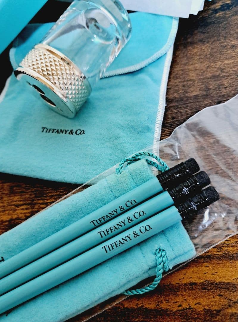 ティファニー ダイヤモンドポイント SV925 鉛筆削り 鉛筆3本セット レア