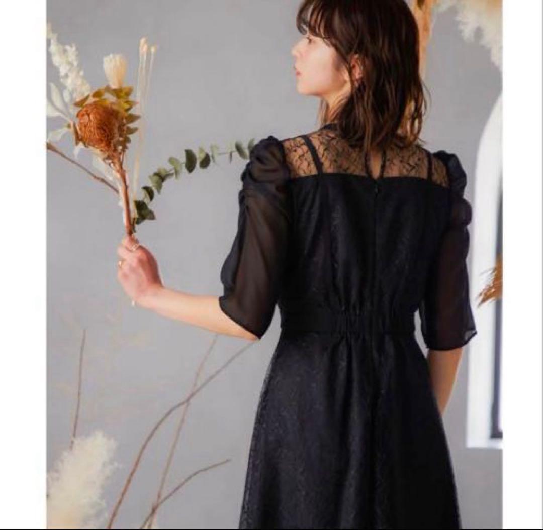 ✭niana ✭レース ブラック　パーティードレス