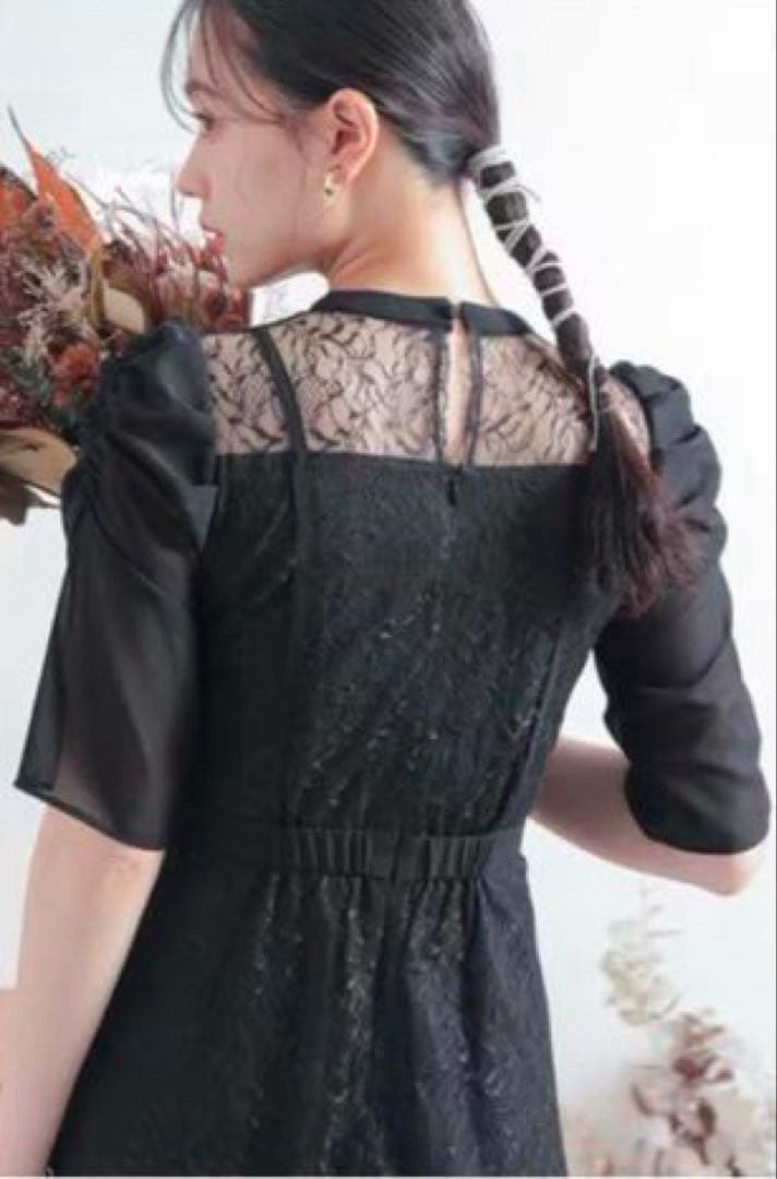 ✭niana ✭レース ブラック　パーティードレス