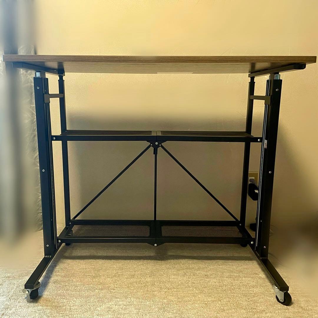 E-WIN 折りたたみ　昇降　スタンディングデスク　SD92-BK