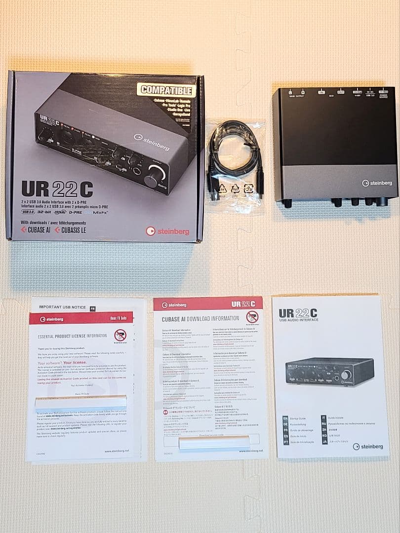 Steinberg UR22C オーディオインターフェイス（付属ソフト未使用）