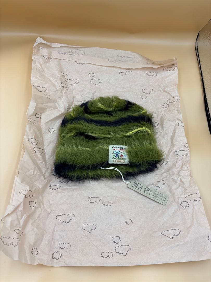 【COACH(Coachtopia)】ファジー　ニット　ビーニー