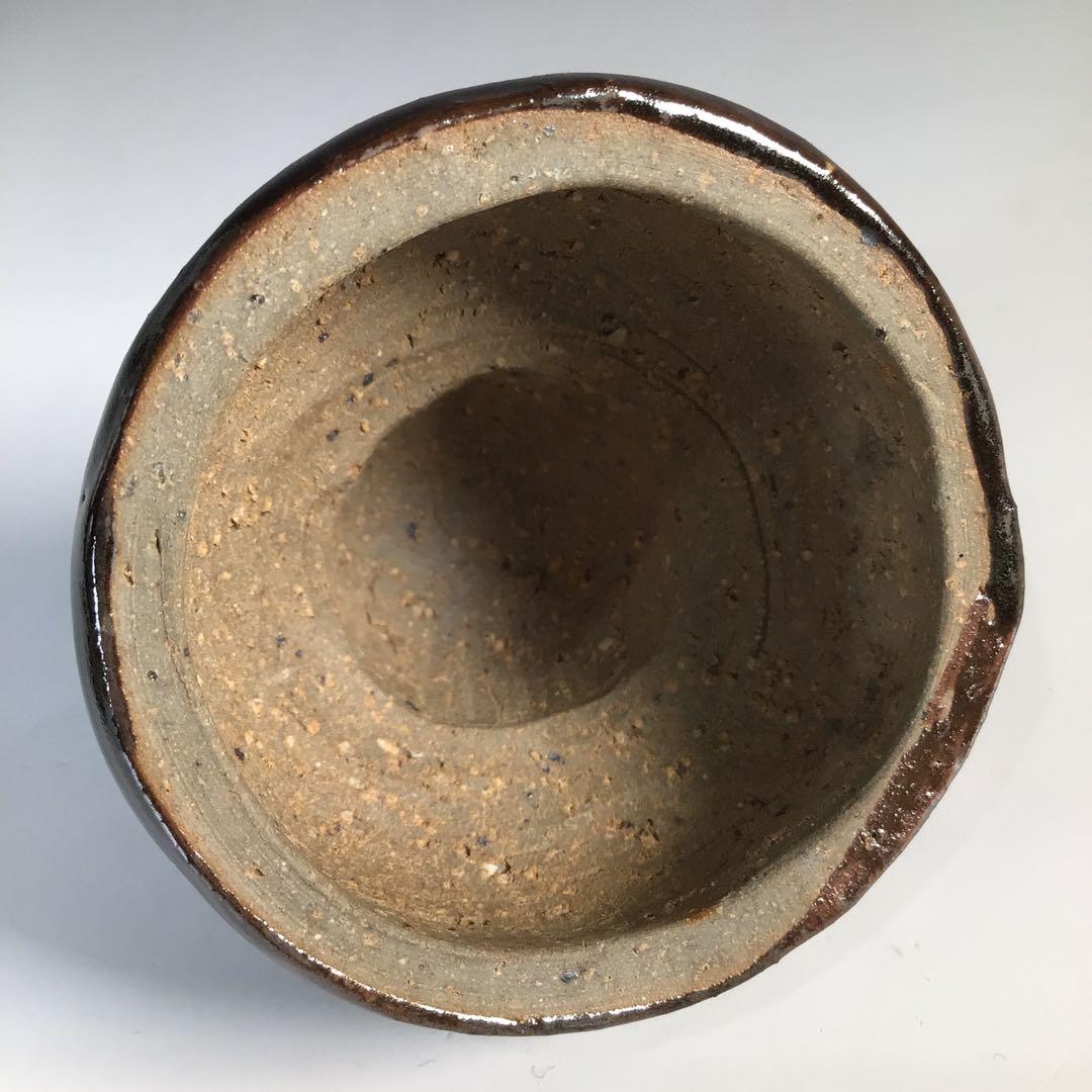 Ｍ４９１　香合　『陶製』『大野鈍阿造』『達磨香合』　共箱　茶道具