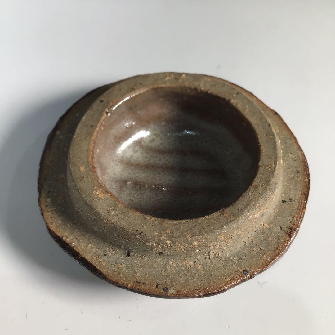 Ｍ４９１　香合　『陶製』『大野鈍阿造』『達磨香合』　共箱　茶道具