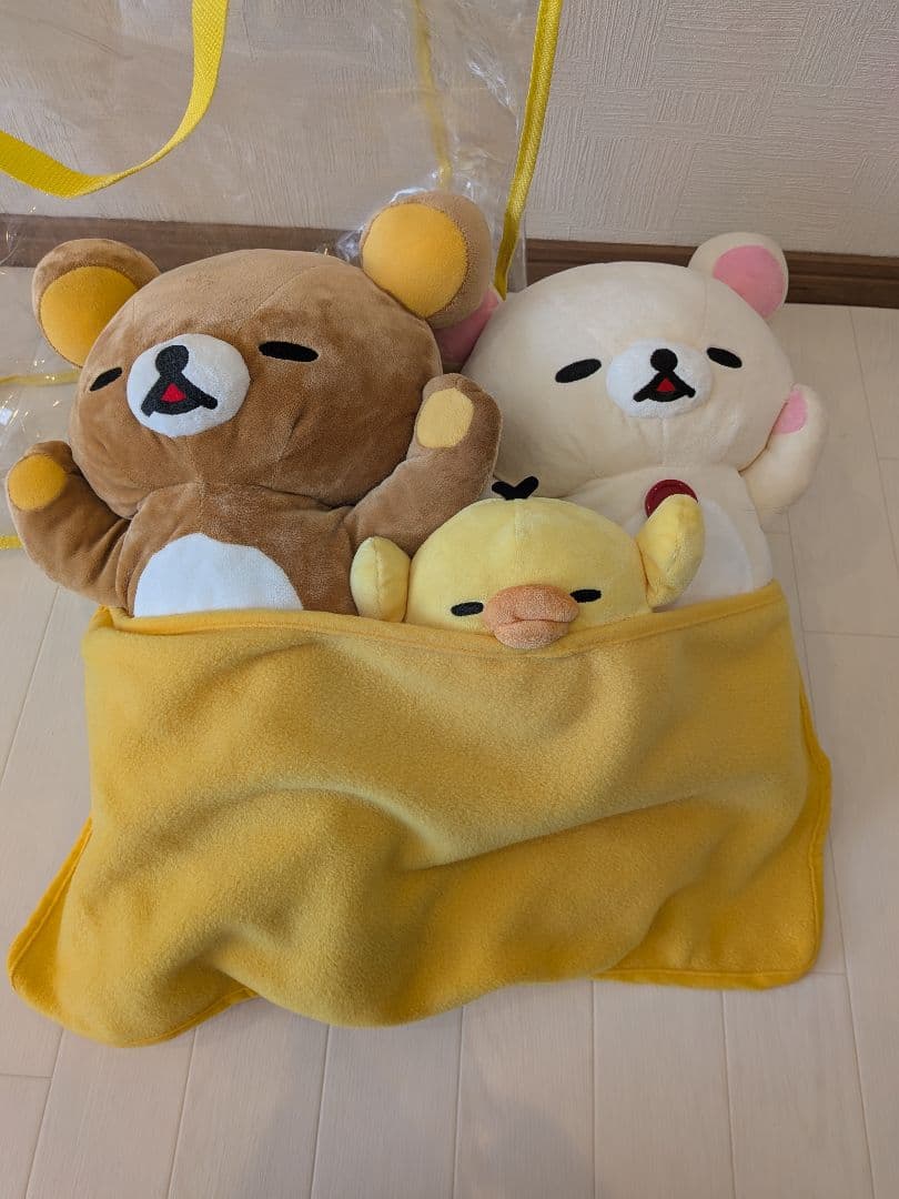 リラックマ コリラックマ キイロイトリ みんなでお昼寝ぬいぐるみ　限定　2005