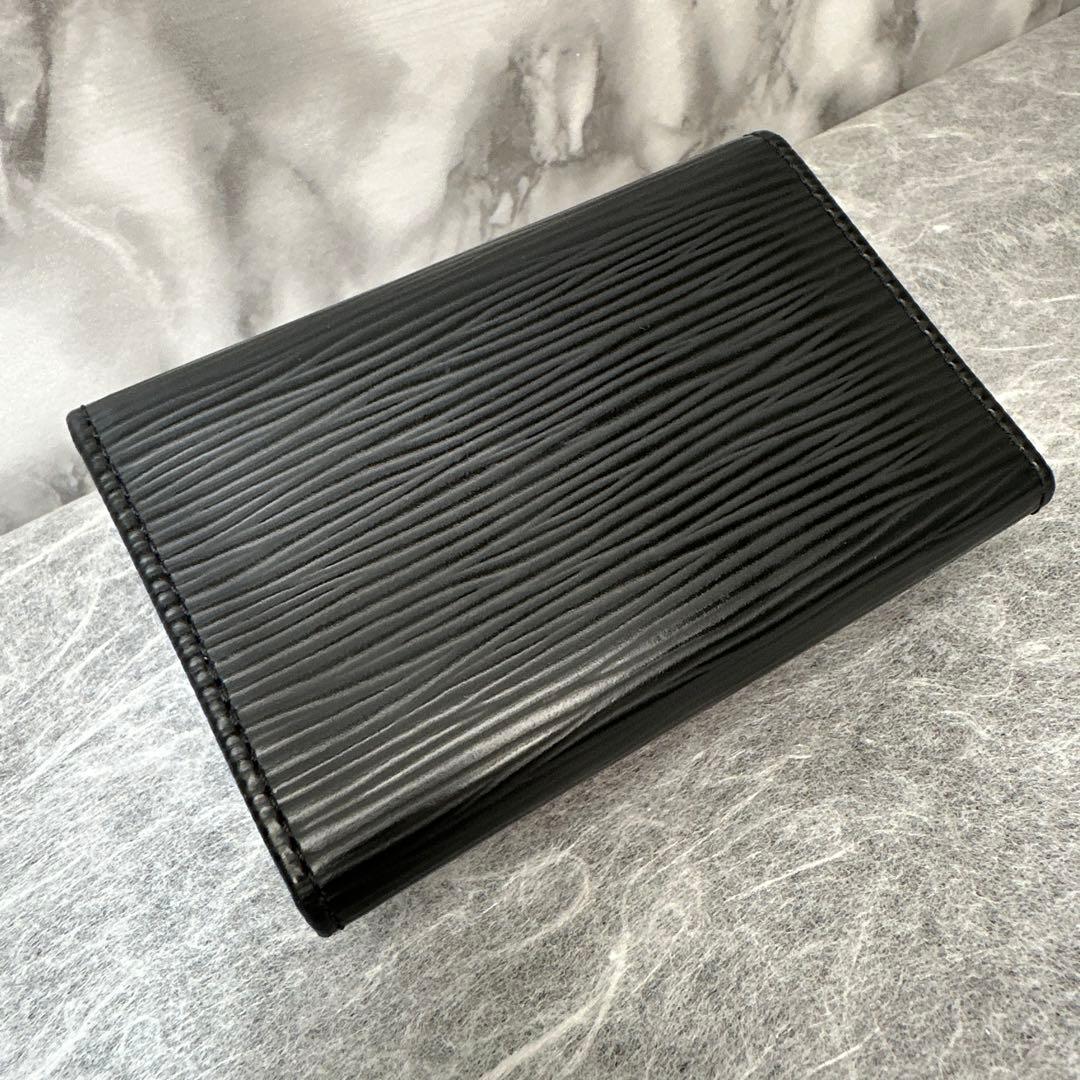 さくらLouis Vuitton エピレザー 黒　6連キーリング　超美品