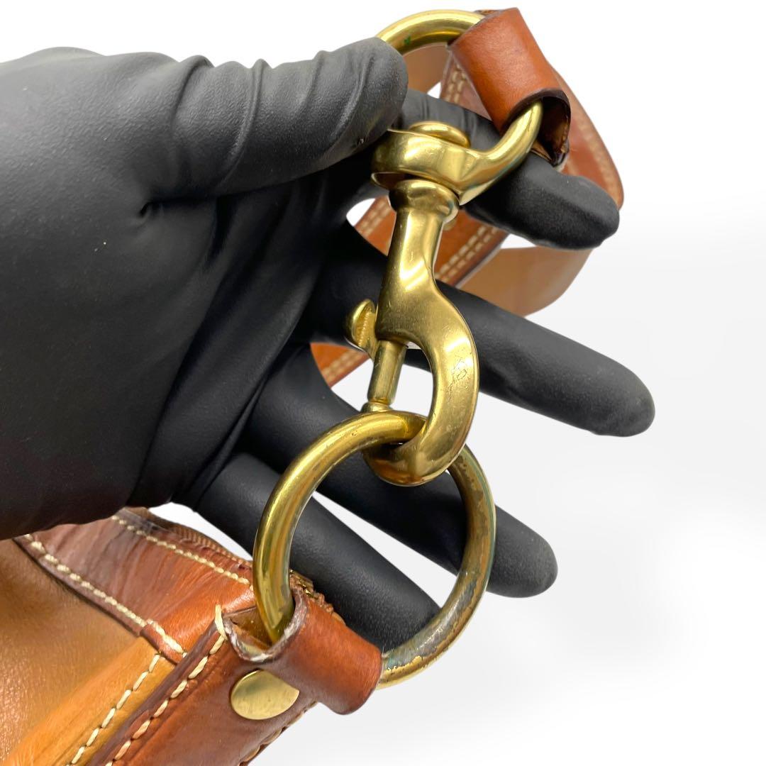 美品　COACH コーチ ショルダーバッグ パッチワーク ミニシグネチャー