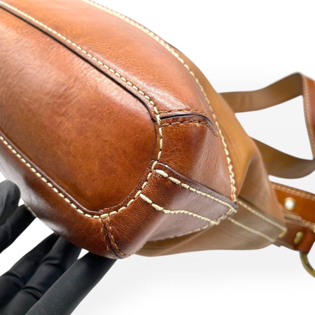 美品　COACH コーチ ショルダーバッグ パッチワーク ミニシグネチャー