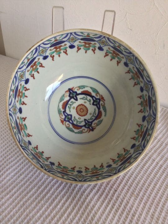 美品！！ 古伊万里「色絵金蘭手深鉢 ・唐子図」