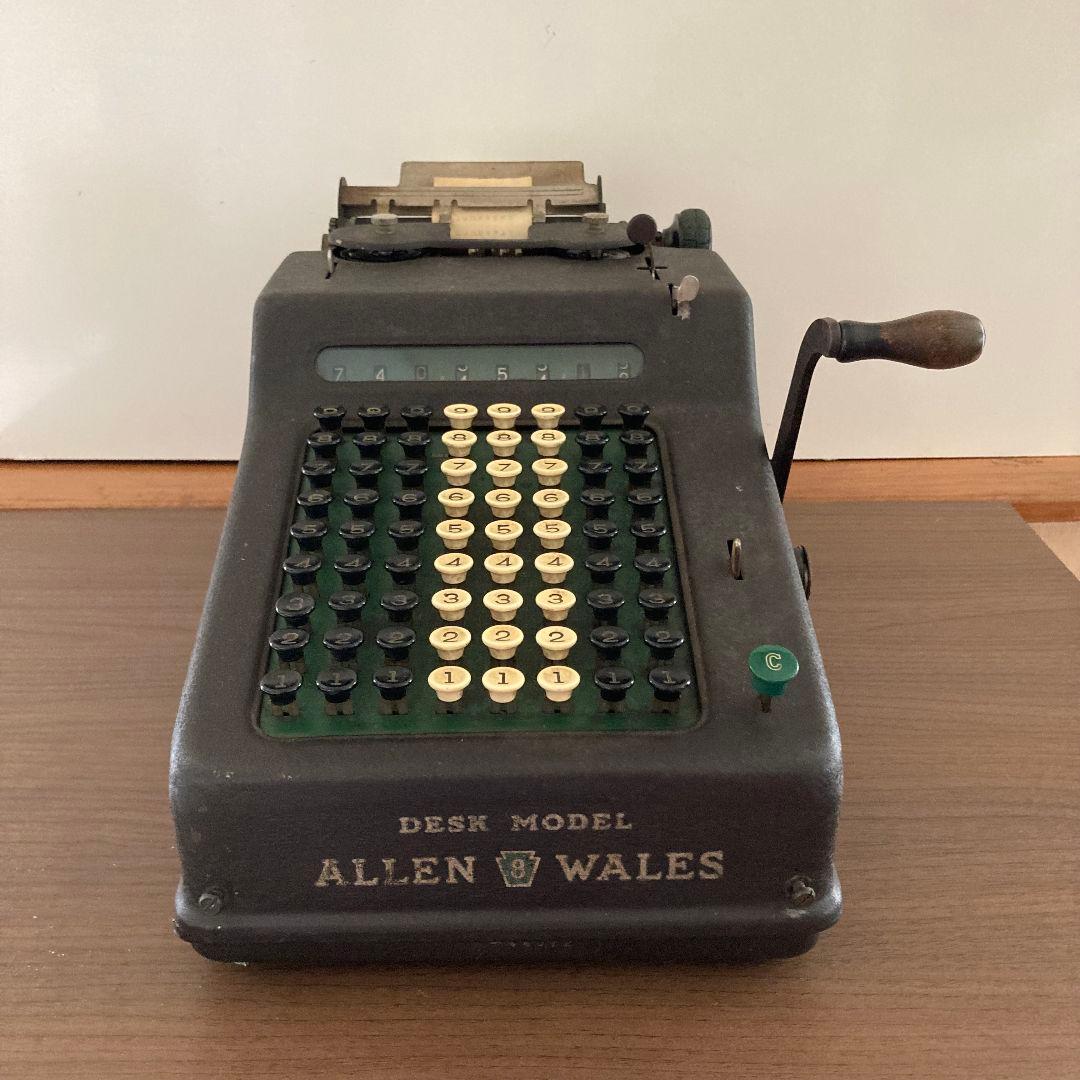アメリカ　NY アンティーク　計算機　ALLEN WALES