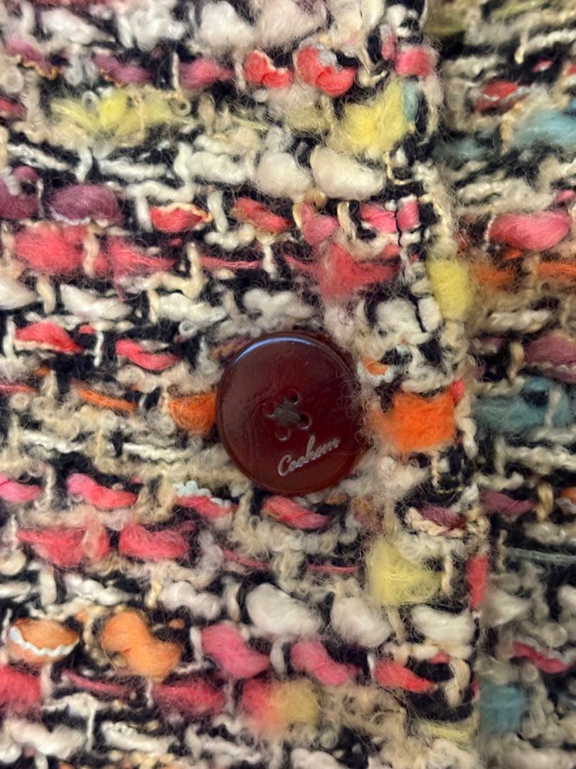 coohemコーヘン ファンシーツイードジャケットコート　美品