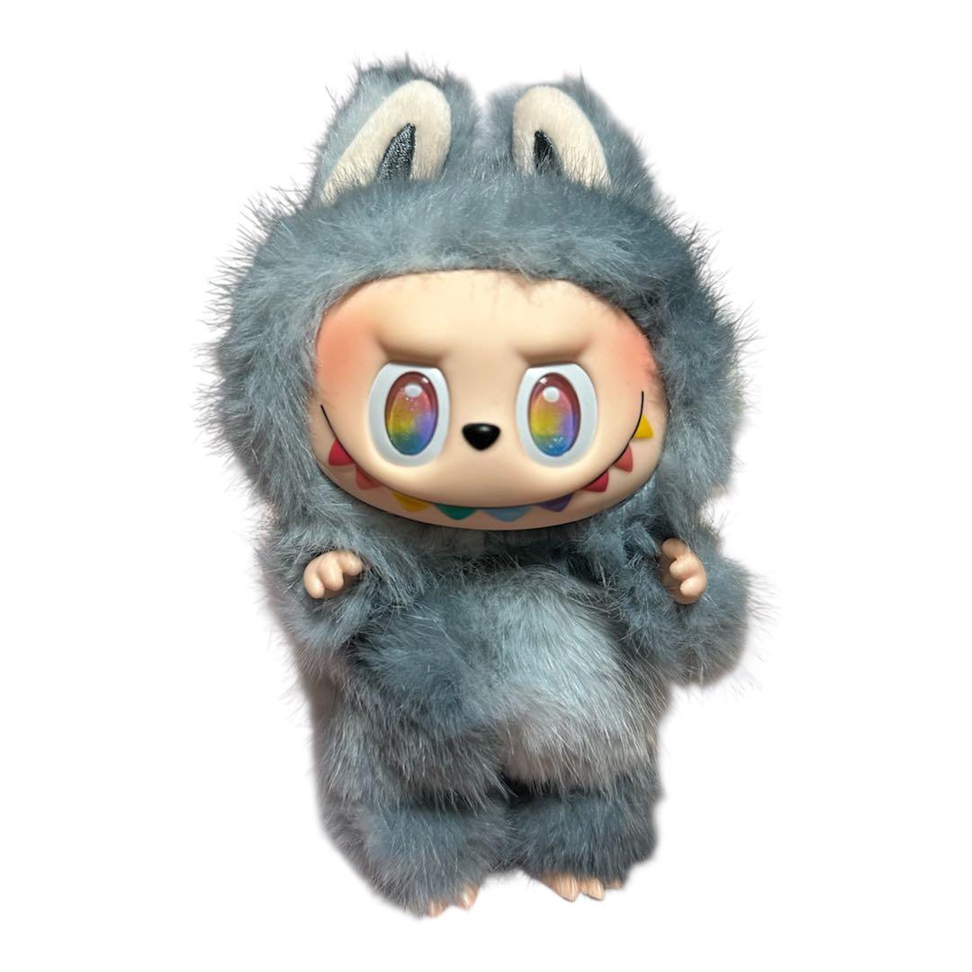 値下げ！海外限定！可愛い！LABUBU ZIMOMO ぬいぐるみ グレー