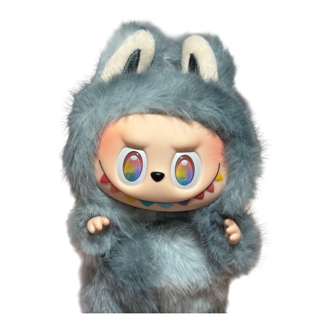 値下げ！海外限定！可愛い！LABUBU ZIMOMO ぬいぐるみ グレー