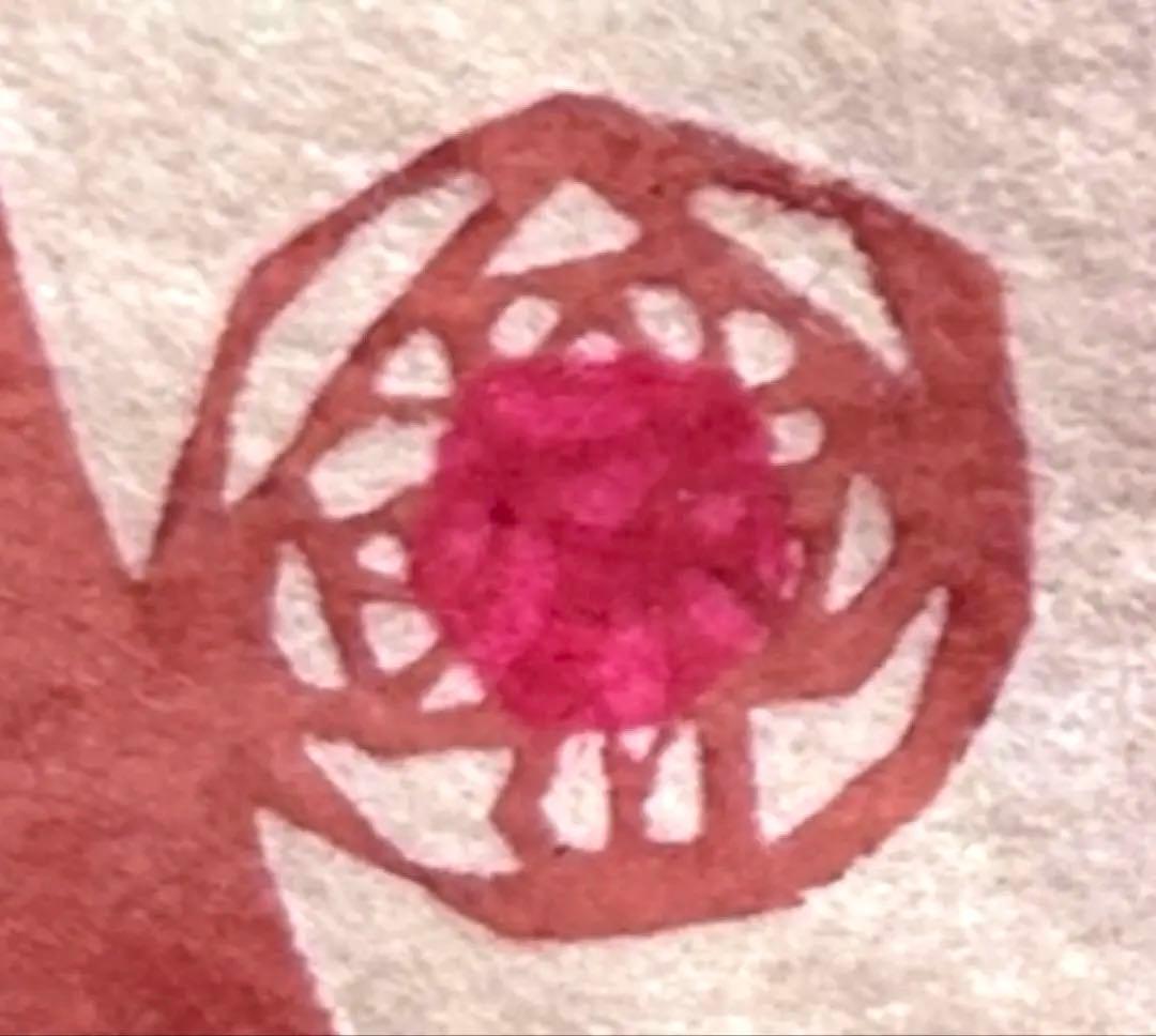 1954年8月《鳥居敬一》型絵染め手漉き和紙カレンダー 郷土玩具鳥取米子姉様人形