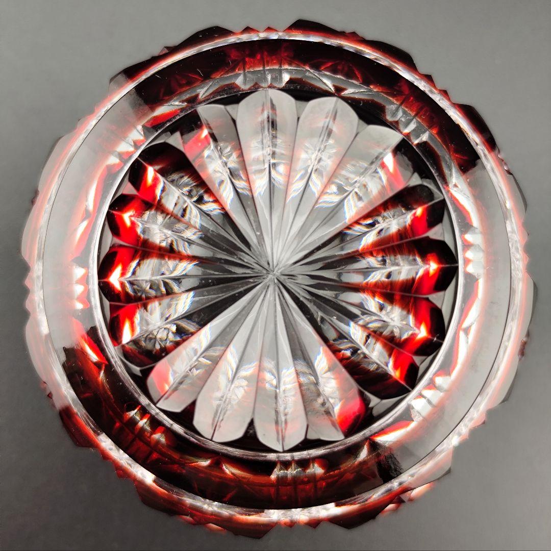 超希少品☆未使用美品 黒木国昭 薩摩切子 猪口（切子 江戸切子 薩摩切子）