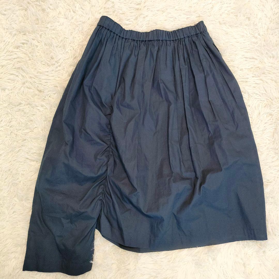 コムデギャルソンコムデギャルソン アシンメトリー ギャザー スカート S