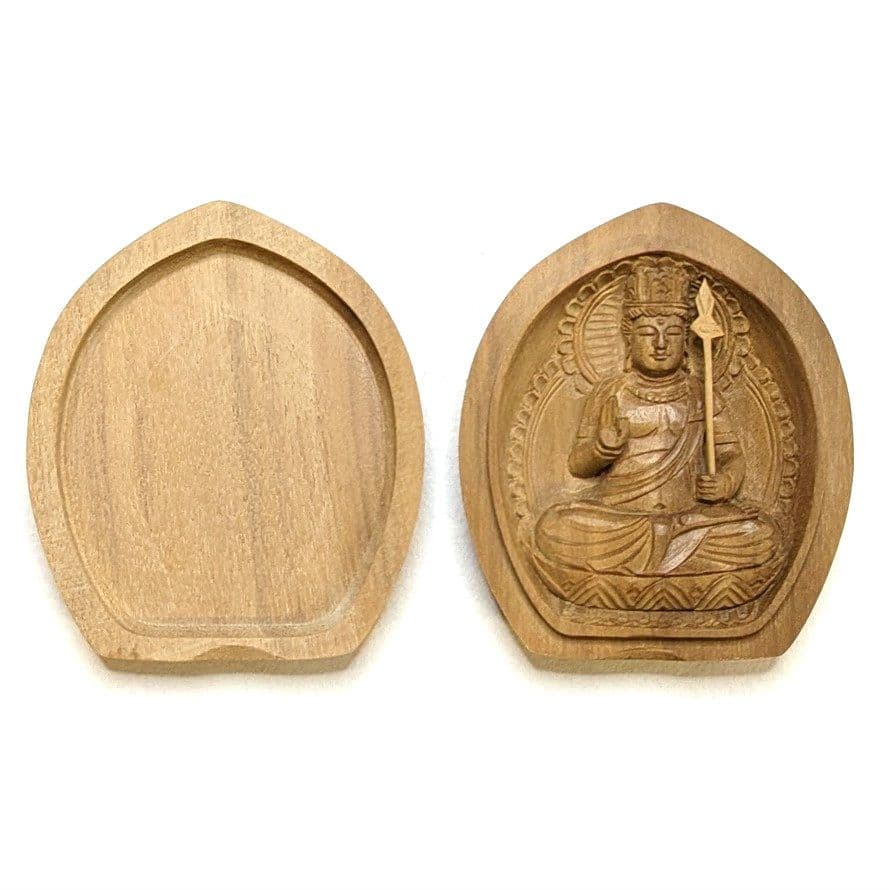 【フォロー割・新品】 香合仏　虚空蔵菩薩　白檀　仏龕　懐中仏　仏像