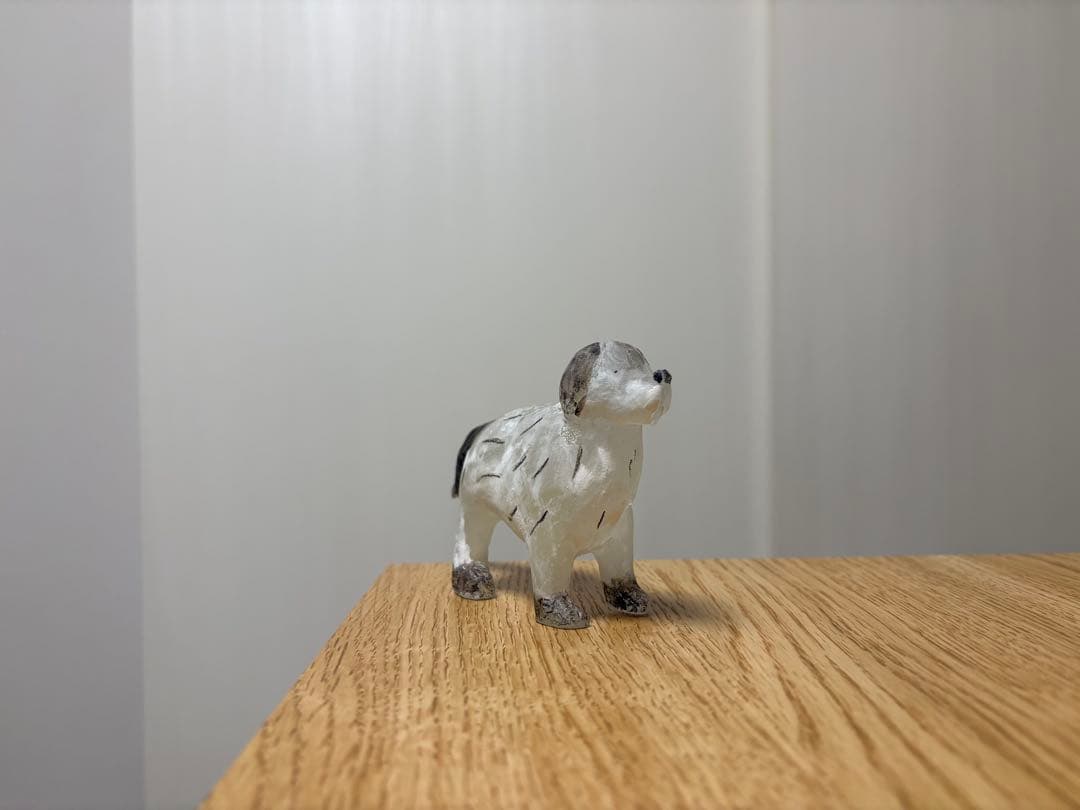 【限定値下げ】安達知江　犬　ガラスオブジェ