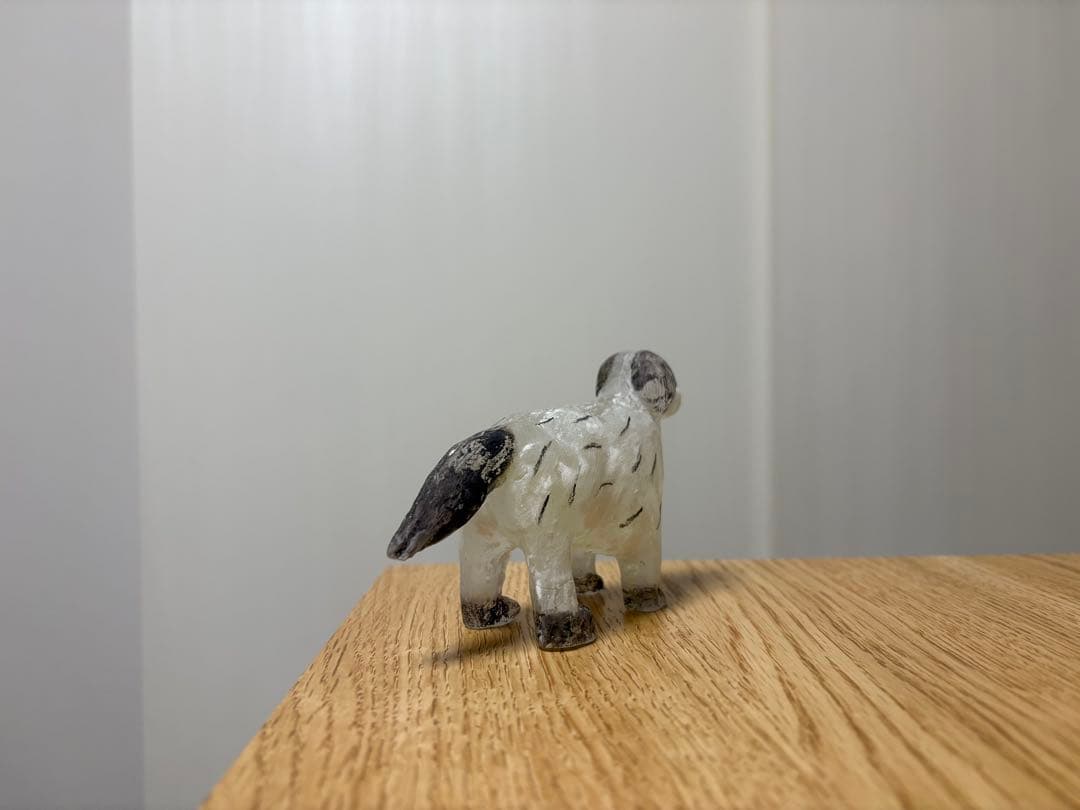 【限定値下げ】安達知江　犬　ガラスオブジェ