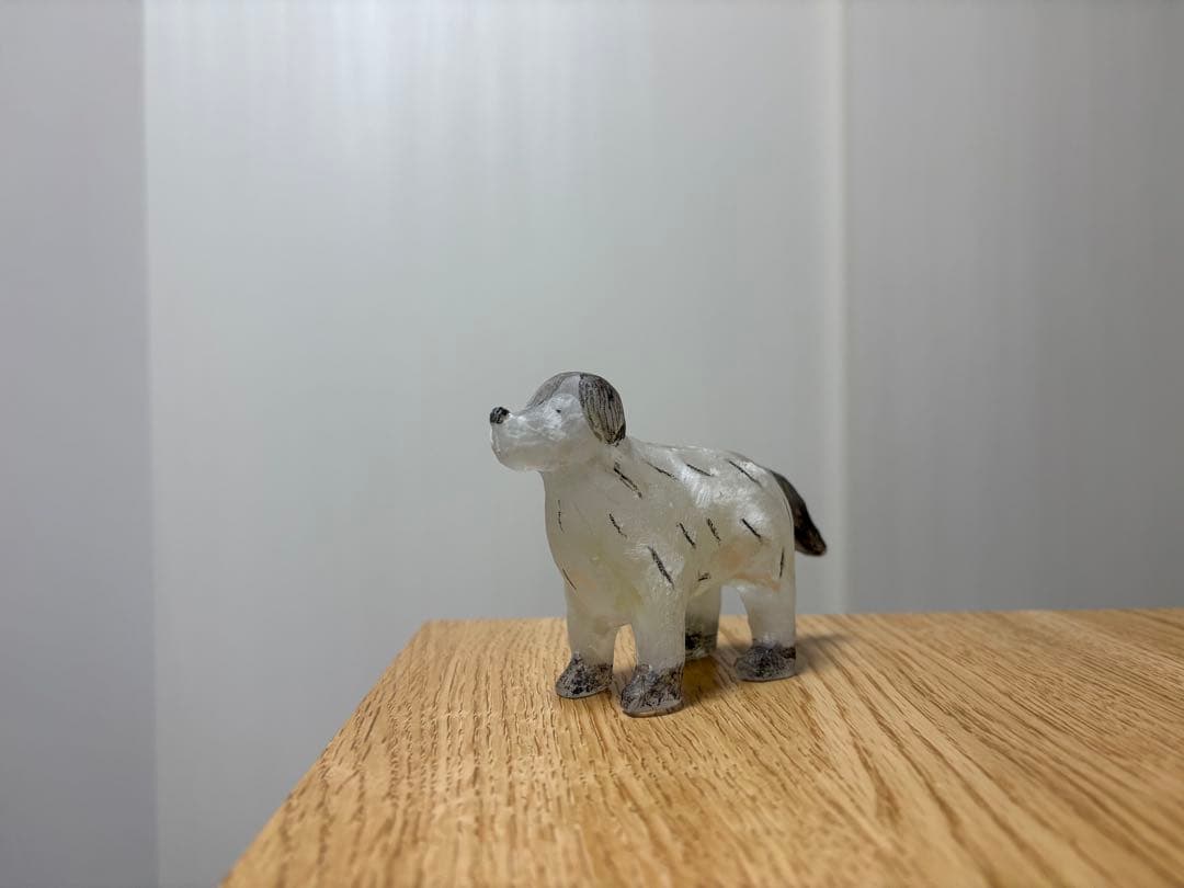 【限定値下げ】安達知江　犬　ガラスオブジェ