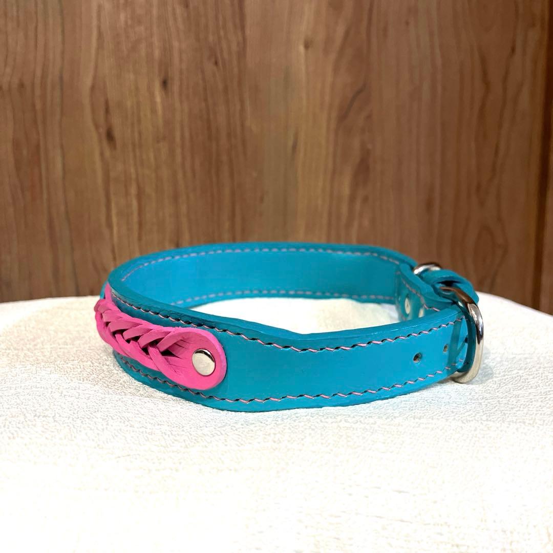 ぷ〜　犬の首輪　ハンドメイド