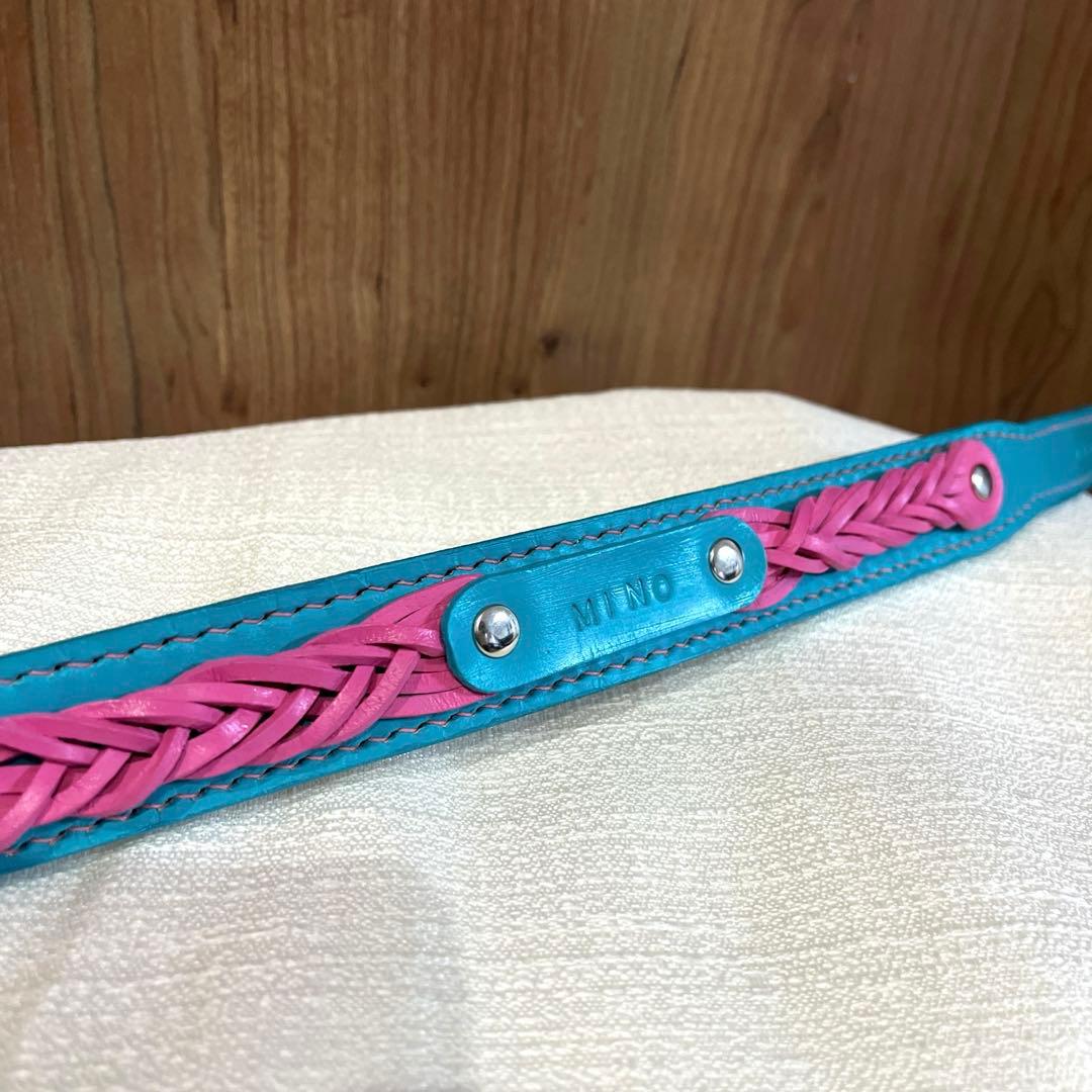 ぷ〜　犬の首輪　ハンドメイド