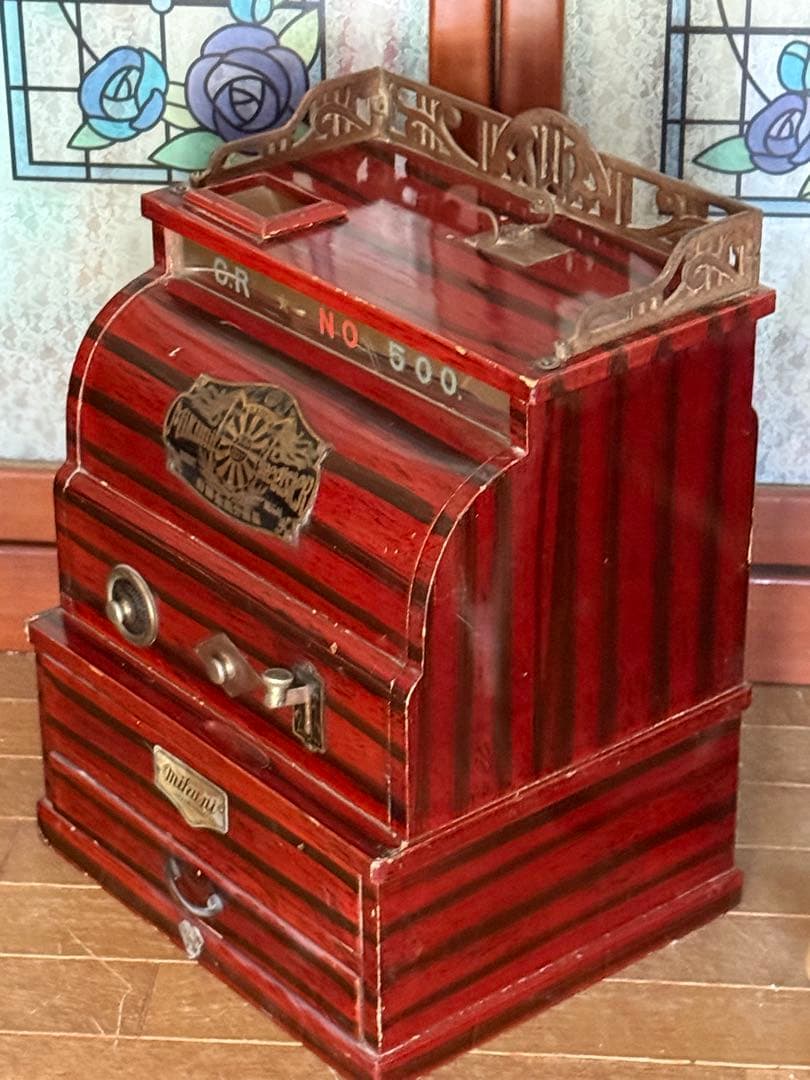 アンティークレジスター自動金銭分類器 御國 レア MIKUNI 貯金箱